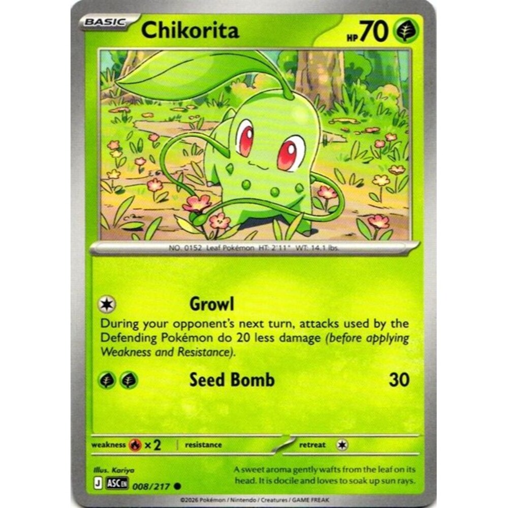 Chikorita 8 pokemon ascended heroes